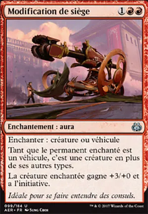Modification de siège