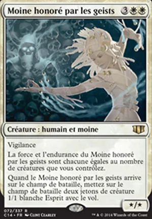 Moine honoré par les geists