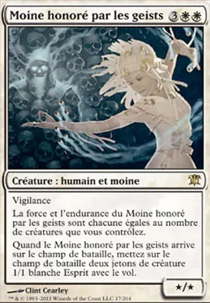 Moine honoré par les geists