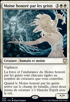 Moine honoré par les geists