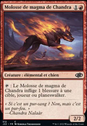 Molosse de magma de Chandra