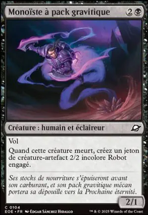 Monoïste à pack gravitique