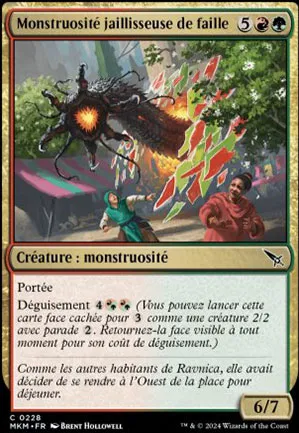 Monstruosité jaillisseuse de faille