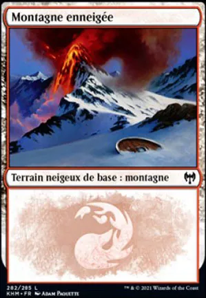 Montagne enneigée
