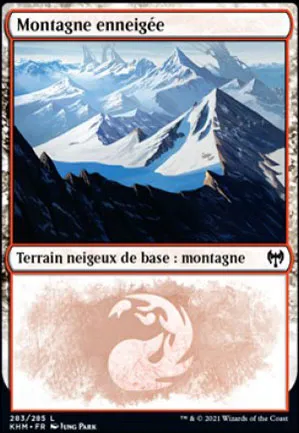 Montagne enneigée