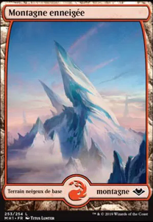 Montagne enneigée