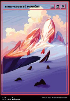 Montagne enneigée