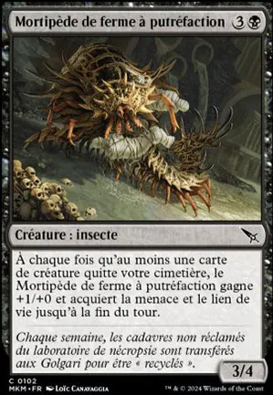 Mortipède de ferme à putréfaction