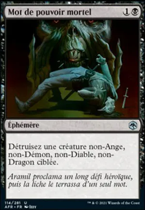 Mot de pouvoir mortel