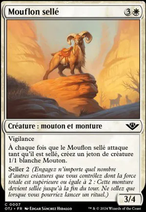 Mouflon sellé