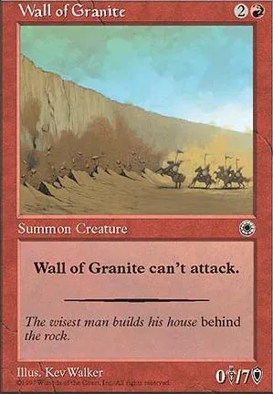 Mur de granit