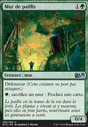 Mur de paillis