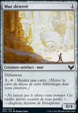 Mur déterré