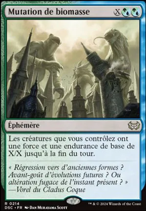 Mutation de biomasse