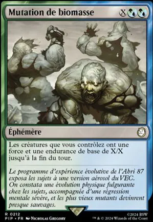 Mutation de biomasse