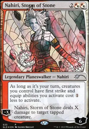 Nahiri, orage de pierres