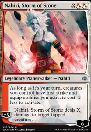 Nahiri, orage de pierres
