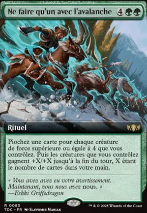 Ne faire qu'un avec l'avalanche