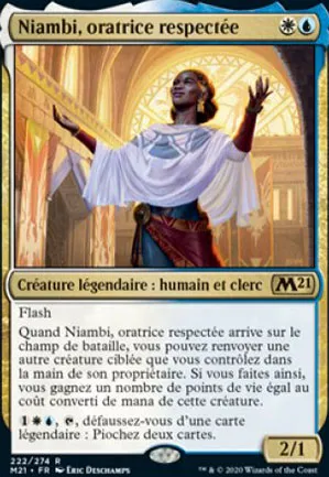 Niambi, oratrice respectée