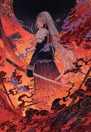 Nibelheim en feu - Illustration