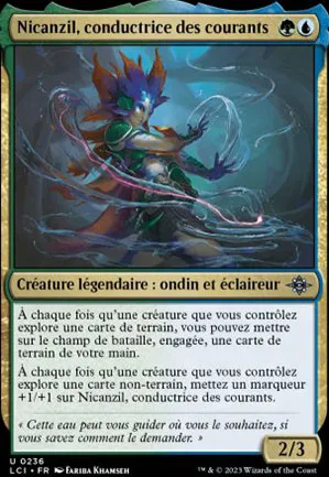 Nicanzil, conductrice des courants