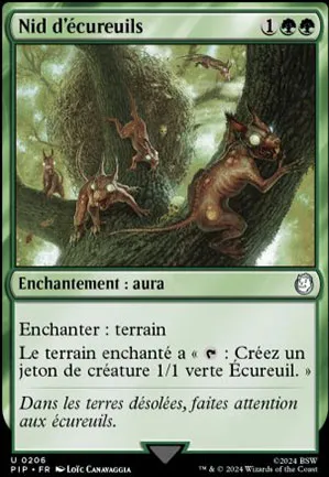 Nid d'écureuils
