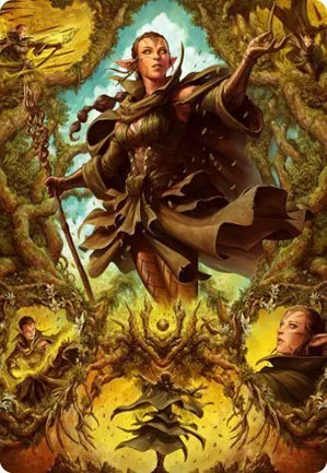 Nissa des branches enténébrées - Illustration