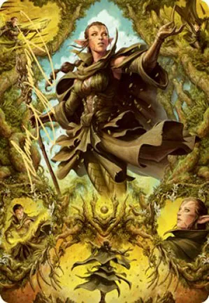 Nissa des branches enténébrées - Illustration