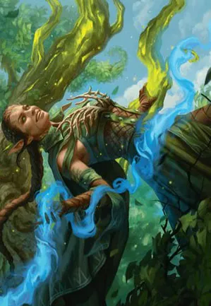 Nissa, oratrice de l'Âme du monde - Illustration
