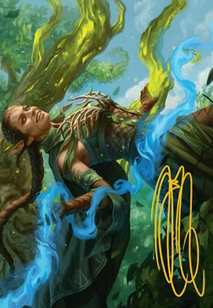 Nissa, oratrice de l'Âme du monde - Illustration