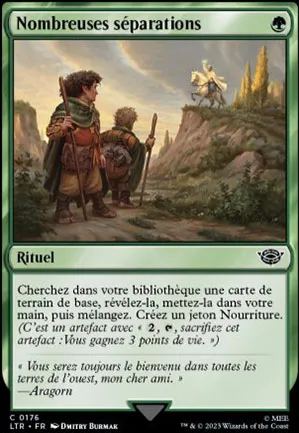 Nombreuses séparations