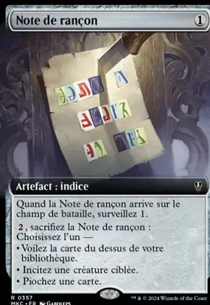 Note de rançon
