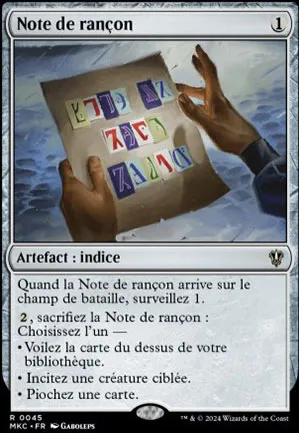 Note de rançon