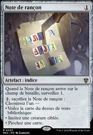 Note de rançon