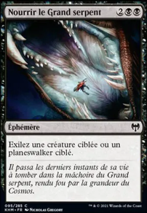 Nourrir le Grand serpent