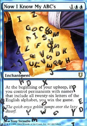Now I Know My ABC's