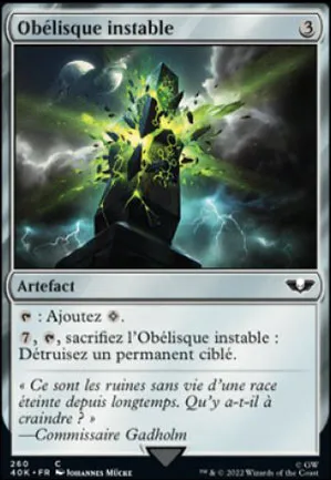 Obélisque instable