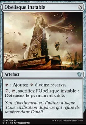 Obélisque instable