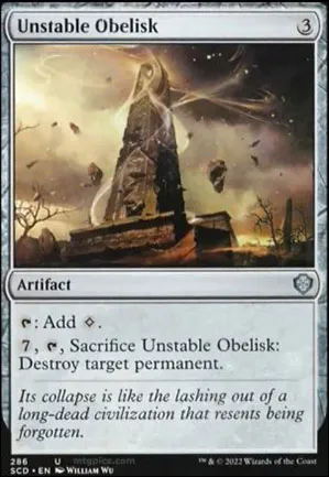 Obélisque instable