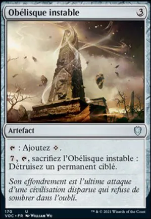 Obélisque instable