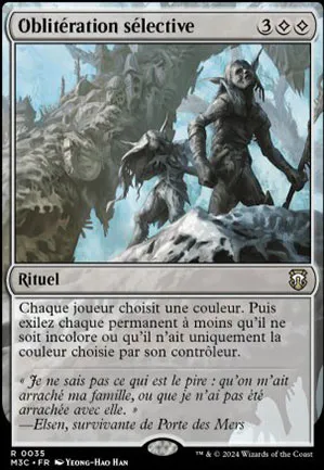 Oblitération sélective