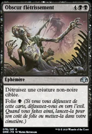 Obscur flétrissement