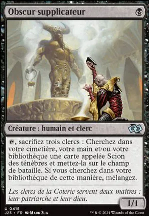 Obscur supplicateur