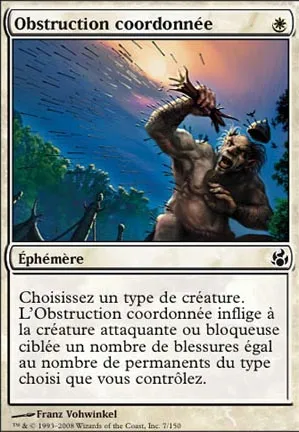 Obstruction coordonnée
