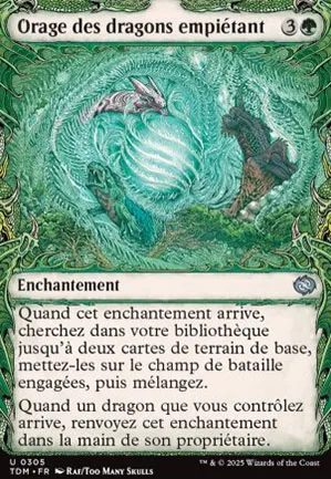 Orage des dragons empiétant