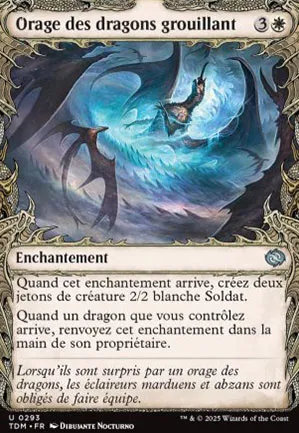 Orage des dragons grouillant