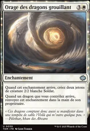 Orage des dragons grouillant