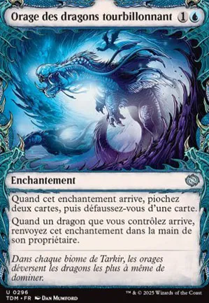 Orage des dragons tourbillonnant