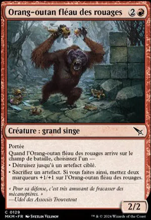 Orang-outan fléau des rouages