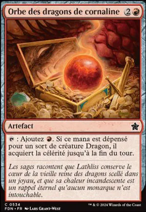 Orbe des dragons de cornaline